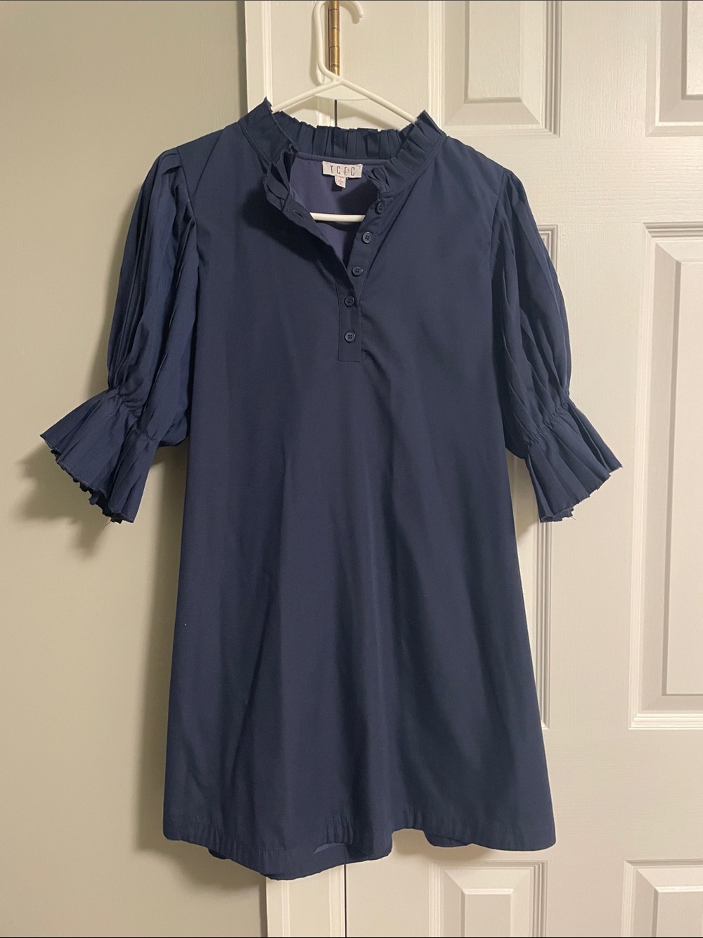 TCEC Navy Dress Adjustable Tie in the Back